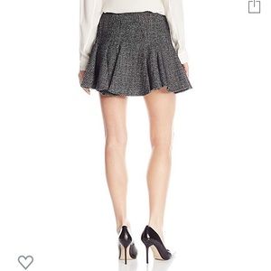 Metallic Tweed BCBGeneration Flounce Skirt